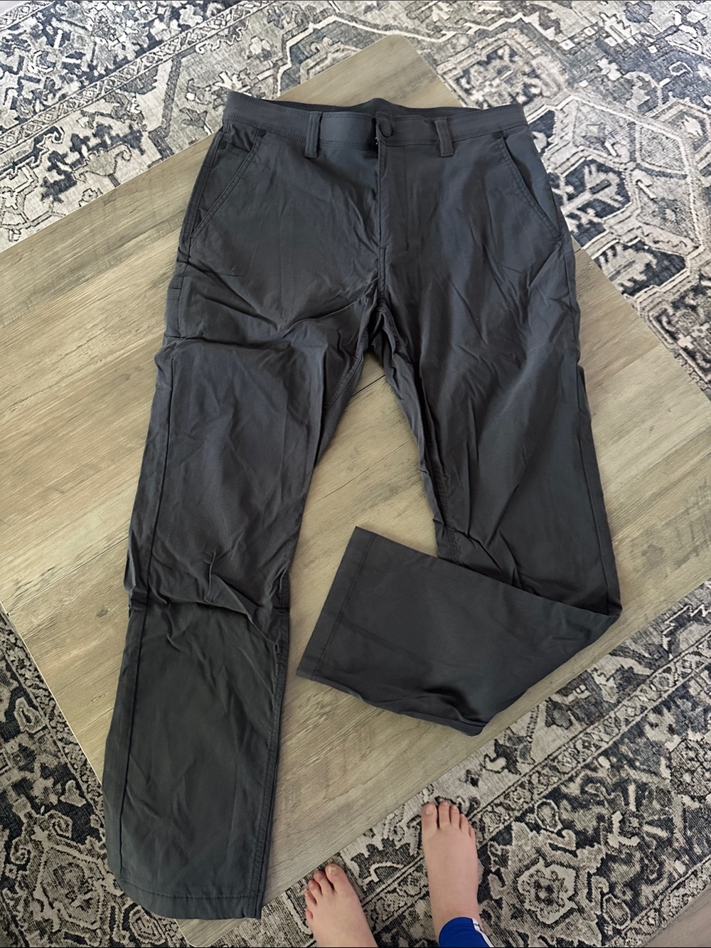 Men's Black Stretch Casual Pants